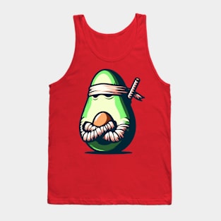 Funny Avocado Fruit Ninja Tank Top